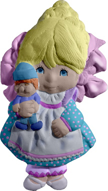 Girl with Doll Plaster Plaque
