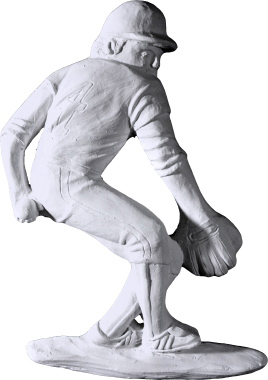 Baseball Pitcher Plaster Plaque