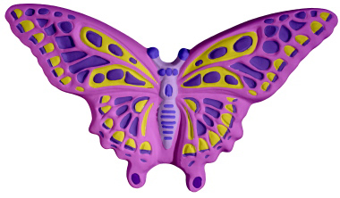 Butterfly Plaster Plaque Large