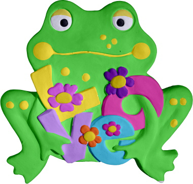 Love Frog Plaster Plaque