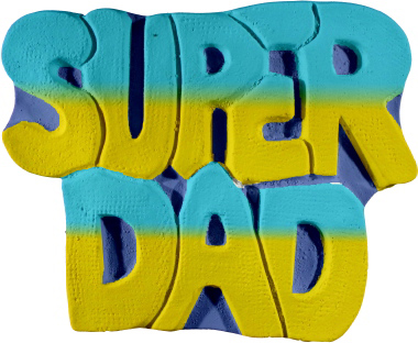 Super Dad Plaster Plaque