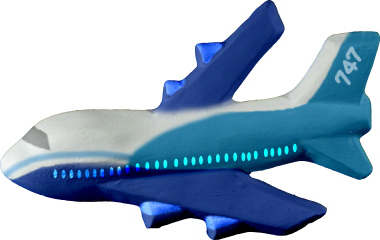 747 Airplane Plaster Plaque