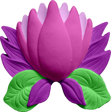 Water Lily Plaster Plaque