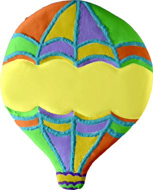 Air Balloon Plaster Plaque