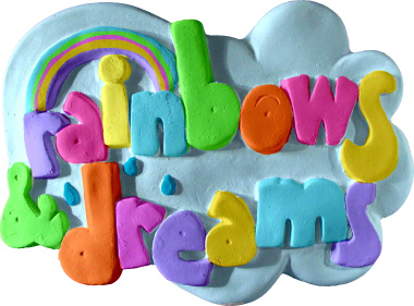 Rainbows and Dreams Plaster Plaque