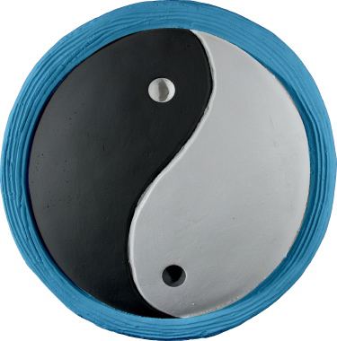 Yin Yang Plaster Plaque