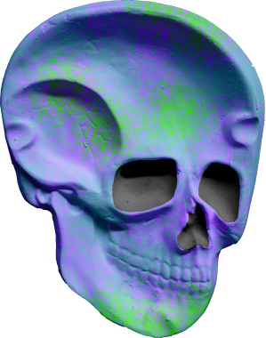 Skull Plaster Plaque