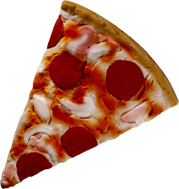 Pepperoni Pizza Plaster Plaque