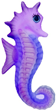 Sea horse Plaster Plaque left