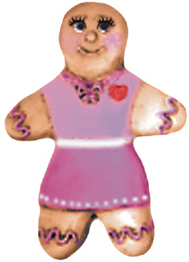 Gingerbread Girl Plaster Plaque