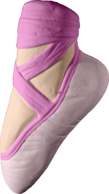 Ballet Toe Shoe Plaster Plaque