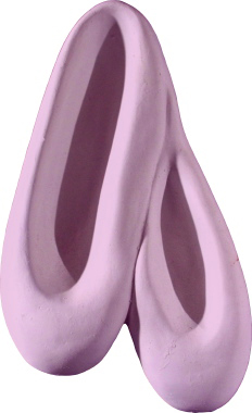 Ballet Slippers Plaster Plaque