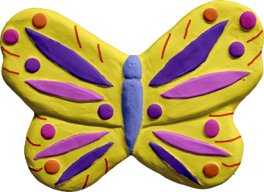 Butterfly a Plaster Plaque