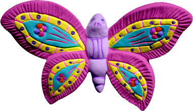 Butterfly b Plaster Plaque