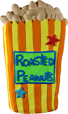 Roasted Peanuts Plaster Plaque