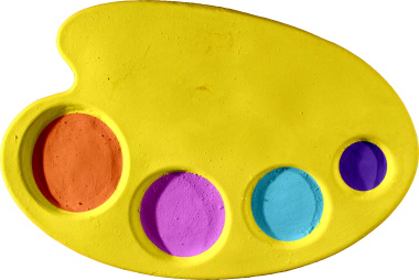 Painters Palette Plaster Plaque