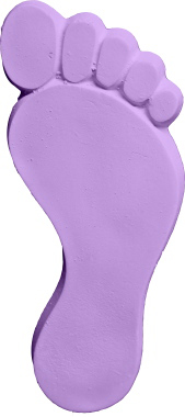 Footprint Plaster Plaque