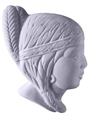 Indian Girl Plaster Plaque