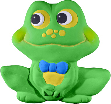 Happy Frog Boy Plaster Plaque