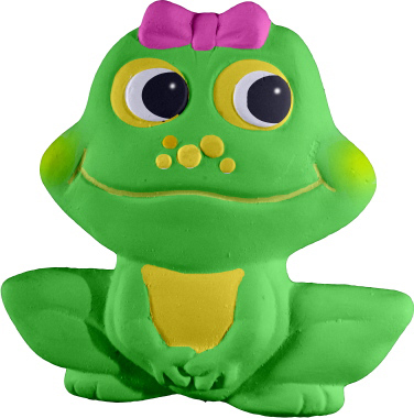 Happy Frog Girl Plaster Plaque