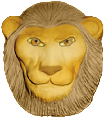 Lion Head Plaster Plaque