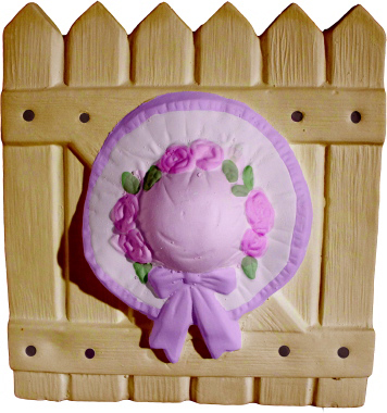 Hat on Fence Plaster Plaque