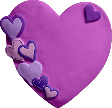 Single Heart Covered Heart Plaque