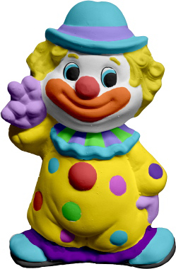 Happy Clown Plaster Plaque