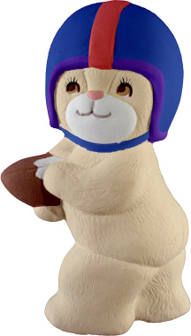 Football Bear Plaster Plaque