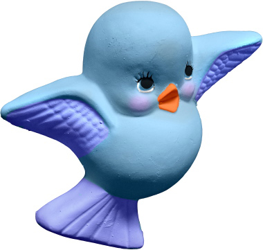 Chubby Bird Plaster Plaque