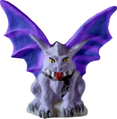 Gargoyle with Chains Plaster Plaque