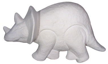 Triceratops Plaster Plaque