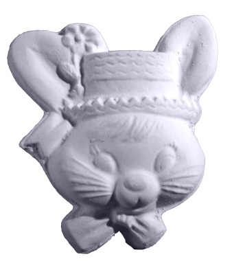 Bunny with Bonnet Plaster Plaque
