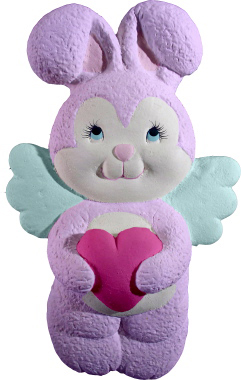 Bunny Angel Plaster Plaque