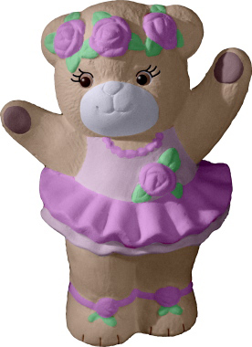 Ballerina Bear Plaster Statue