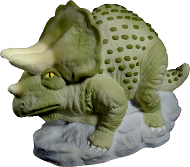 Triceratops Plaster Statue