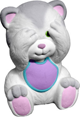 Peek a boo Kitten Plaster Statue