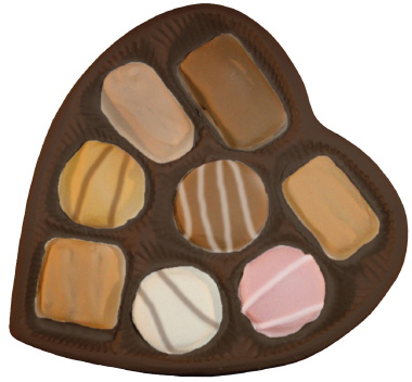 Box of Chocolates Plaster Plaque Small