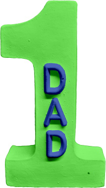 Number 1 Dad Plaster Plaque