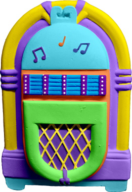 Jukebox Plaster Plaque