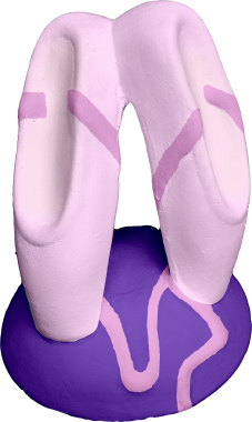 Ballet Slippers on Base Plaster Statue