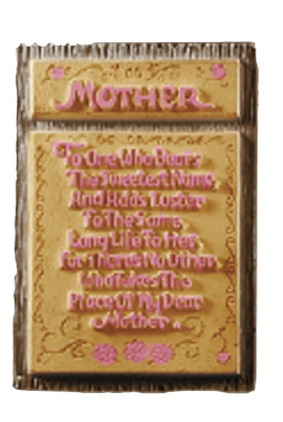 Mothers Poem Plaster Plaque