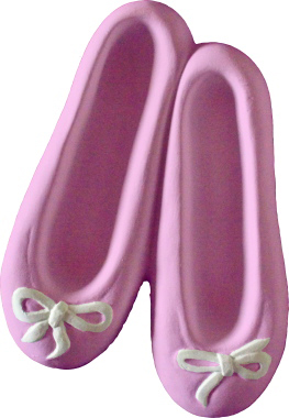Ballet Shoes with Bow Plaster Plaque