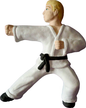 Karate Stance Plaster Plaque