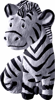 Zebra Plaster Plaque