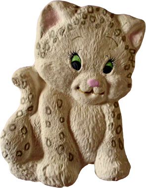 Leopard Cub Plaster Plaque