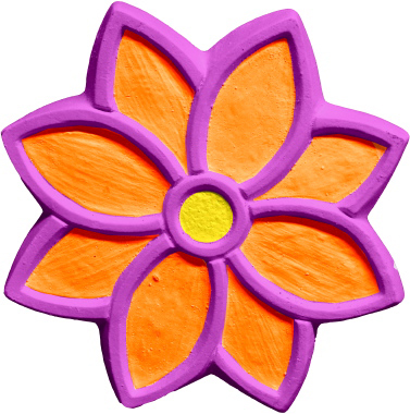 Flower Plaster Plaque
