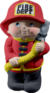 Fire Boy Plaster Plaque