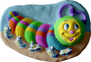 Caterpillar Plaster Plaque