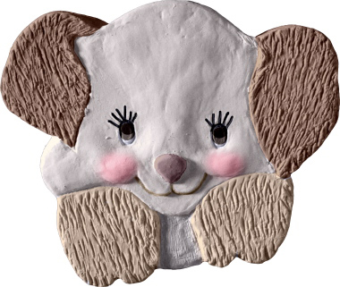 Joey the Puppy Plaster Plaque